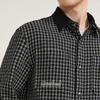 Septwolves Men's Business Casual Plaid Long-Sleeve Shirt