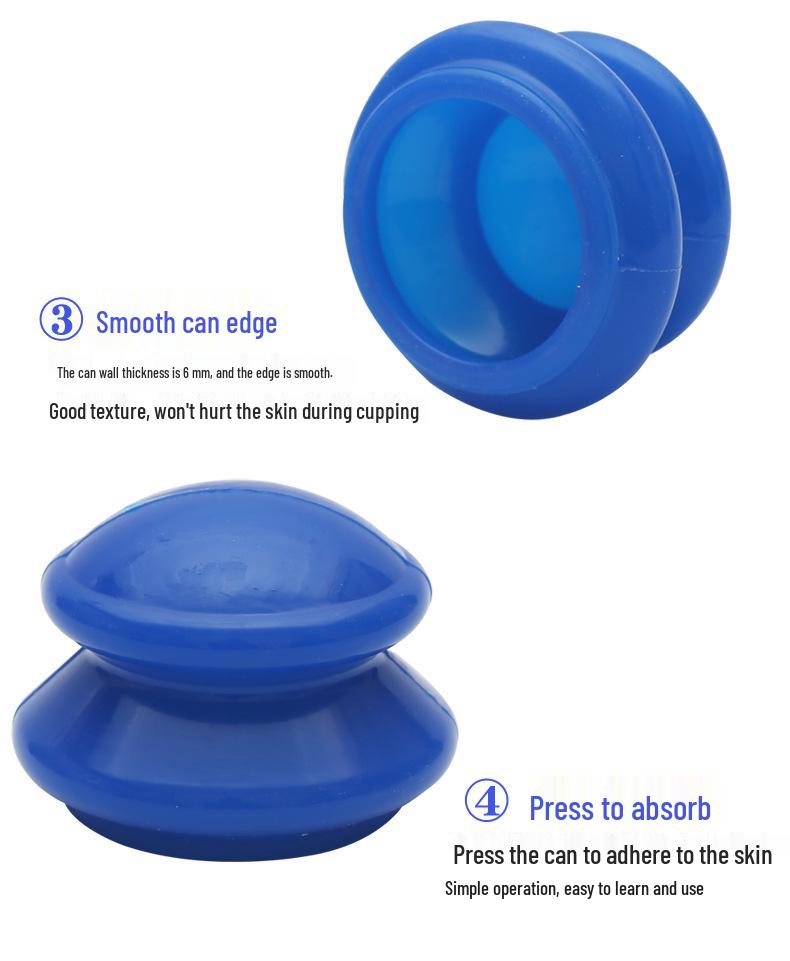 Enhanced Silicone Gourd Cupping Device for Deep Tissue Massage and Moisture Absorption