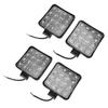 4 Pcs 48W 6000K LED Spot Square Work Lights Lamp Tractor SUV Truck 4WD 12V 24V