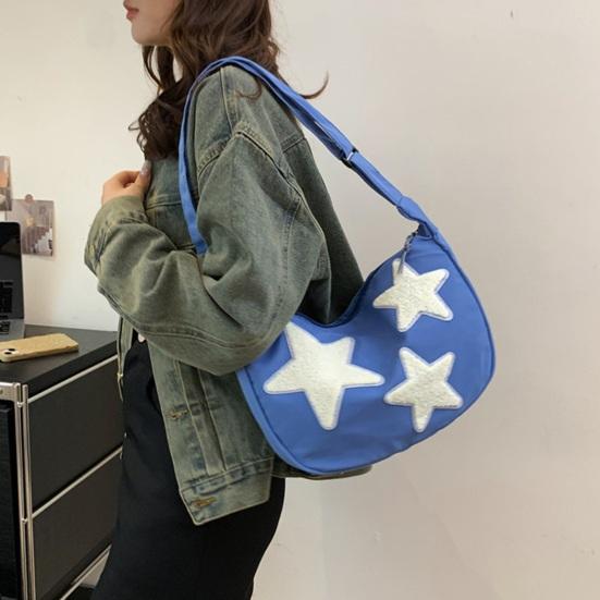 Sac Hobo Femme Motifs Étoiles Sac Bandoulière Mignon Sac Cabas Étoilé Sac à Main Épaule pour Filles Étudiant Voyage Rue Courses Quotidiennes