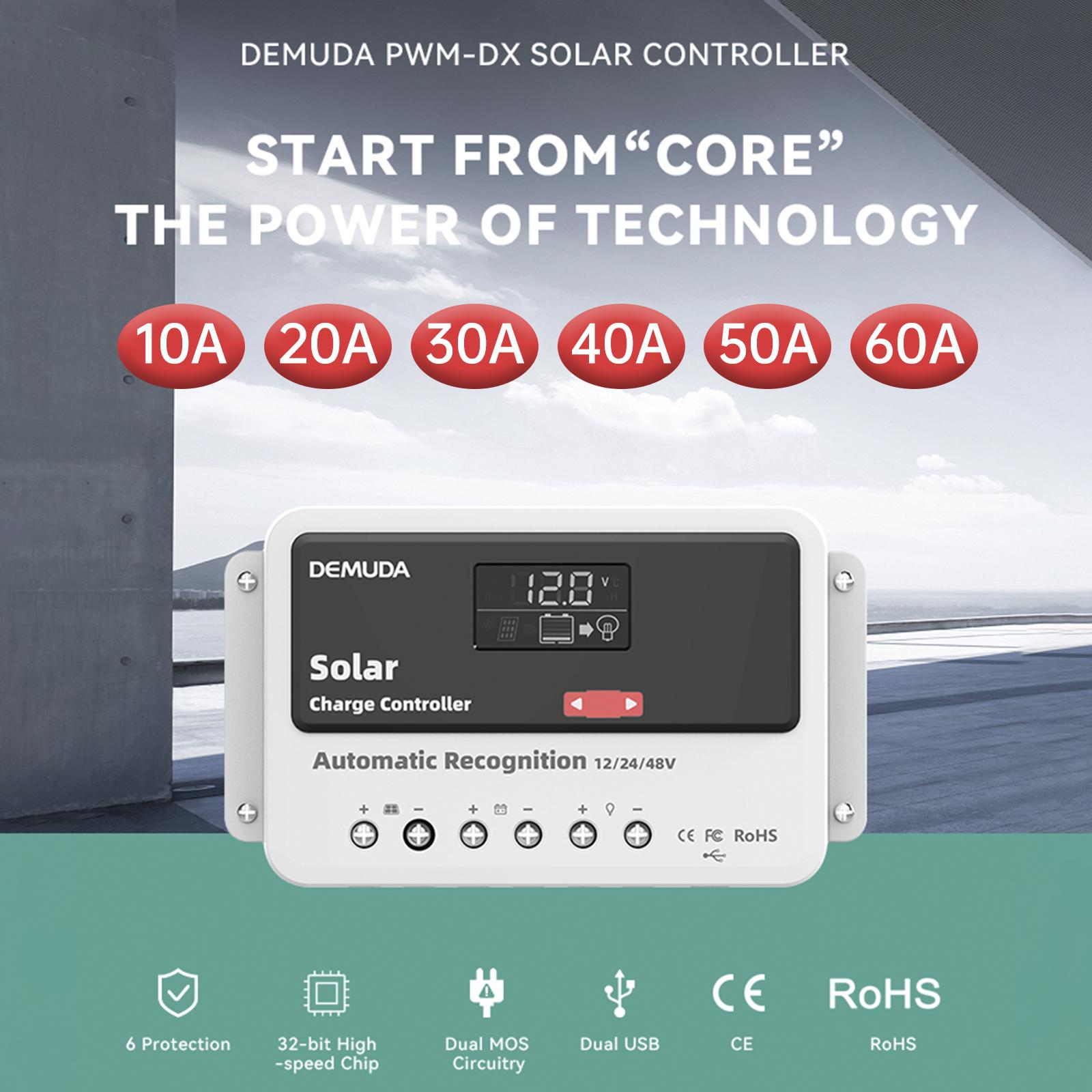 12V24V48V PWM Solar Controller Automatic Solar Controller Lead-Acid Battery