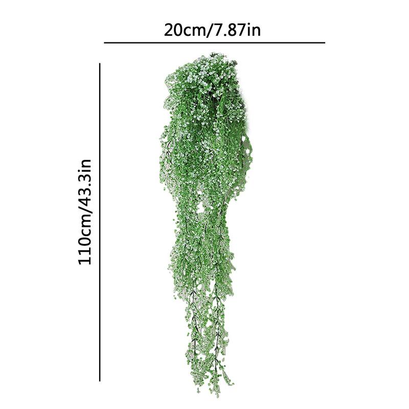 73/110cm Artificial Plant Rattan Golden Bell Willow Shooting Wedding Home Bar Wall Hanging Decoration Flower Plastic Flower