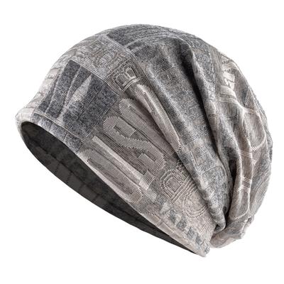 Casual Skullies Beanie Donna Lavorato a maglia Lettere Modello di fiore Cappelli Uomo Sciarpa Beanie Multiuso Outdoor Berretto da ciclismo Turbante