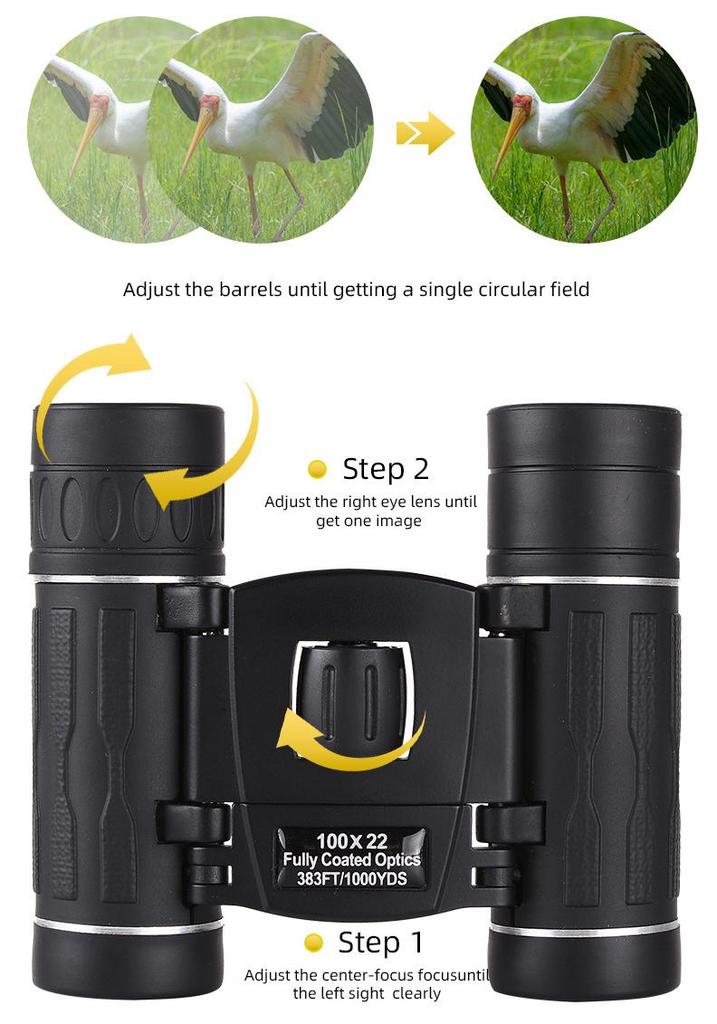 HD High Magnification Night Vision Binoculars with Cell Phone Photography
