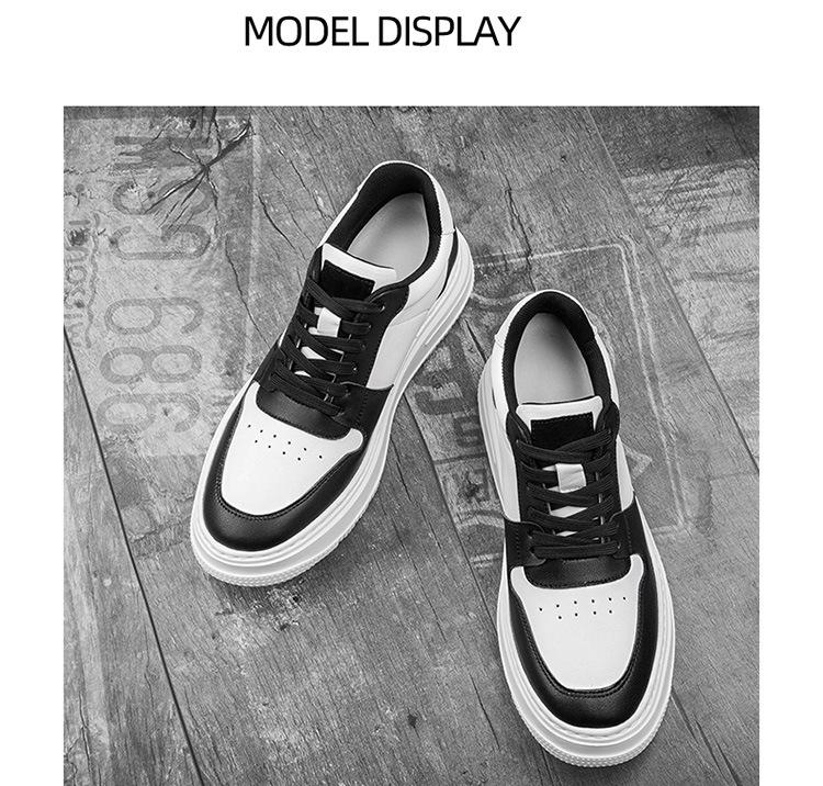 Men's 8cm Invisible Height Increasing Shoes - Breathable White Outdoor Sports & Casual Sneakers