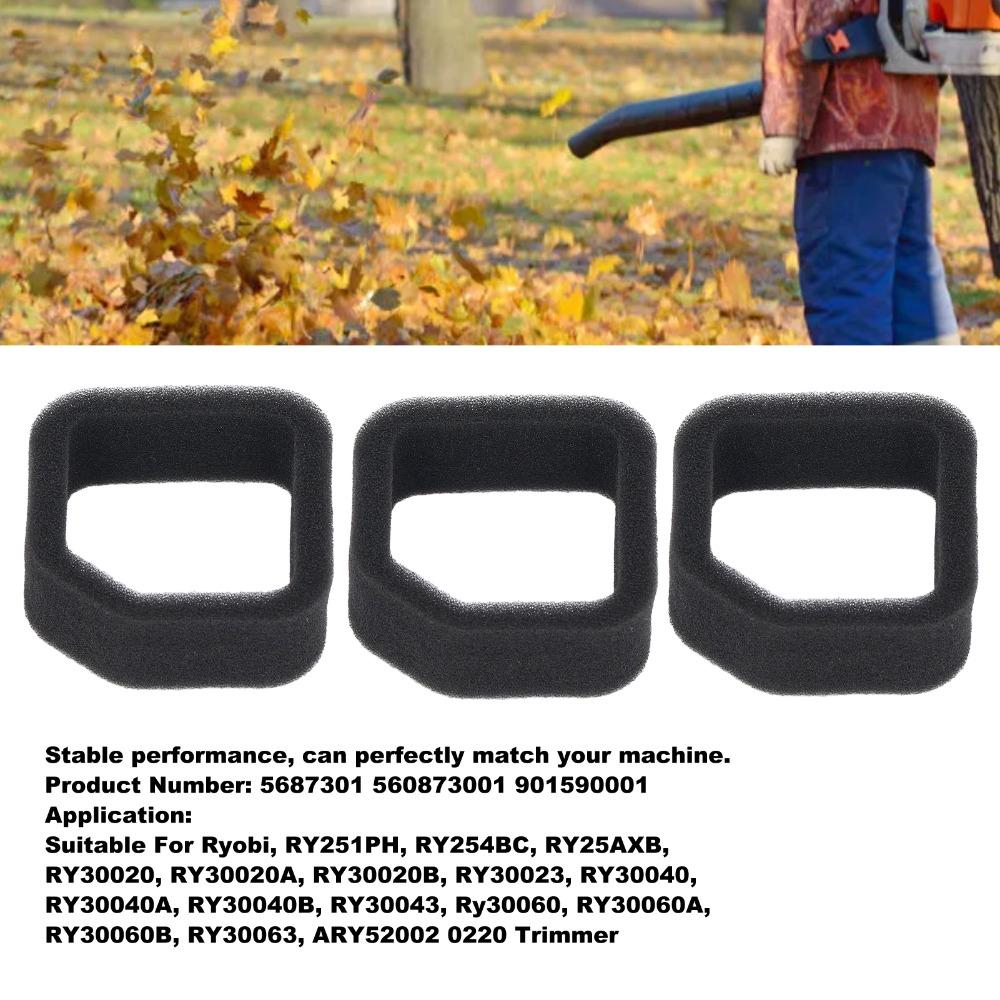 6PCS Cotton Engine Air Filter Garden Tool Air Filter for Ryobi RY251PH RY254BC  RY25AXB