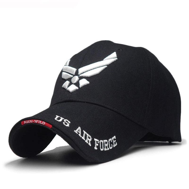 US Air Force V-Mark Embroidery Baseball Caps Spring and Autumn Outdoor Adjustable Casual Hats Sunscreen Hat