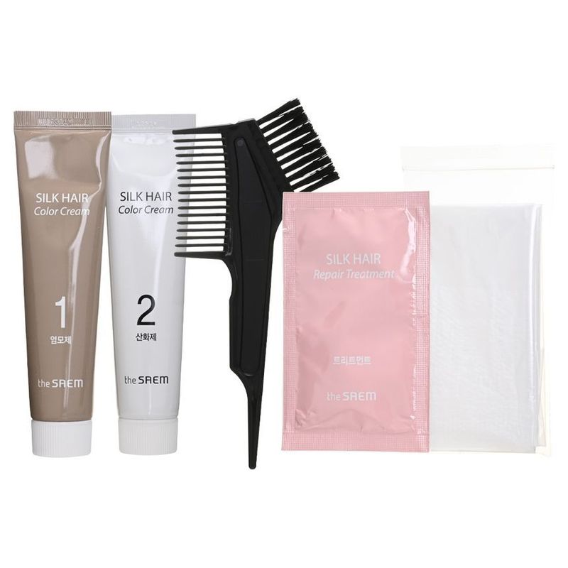 The Saem - Silk Hair Color Cream Gray Hair Cover - 5 Colors