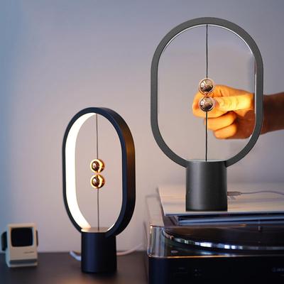 Mini Balance Light Creative Magnetic LED Night Light Levitation Balance Lamp USB Bedside Night Lamp Decorative Light For Bedroom