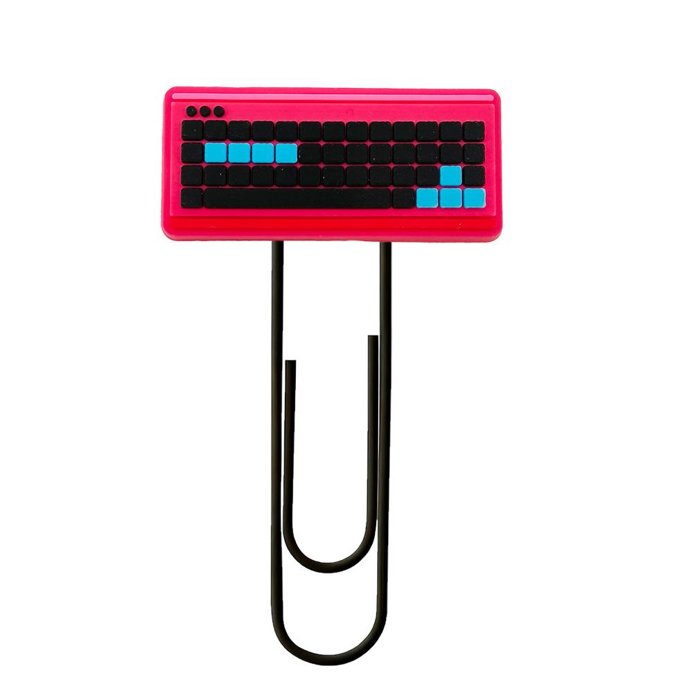 

Game Console Cartoon PVC Decoration Spinner Bookmark and Paper Clip Set