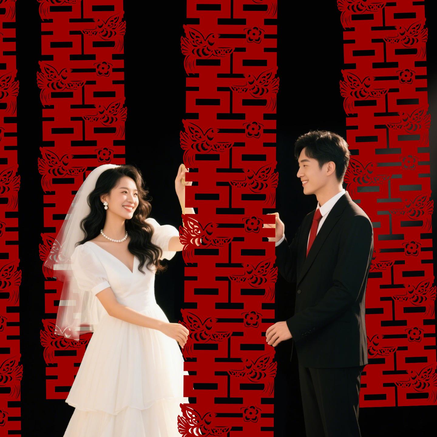 Festive Wedding Wall Banner: Creative Decoration for Engagement & New Home