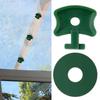 1 Set Greenhouse Film Clamps Compact Removable Plastic Glasshouse Fixing Clips Washers for Courtyard