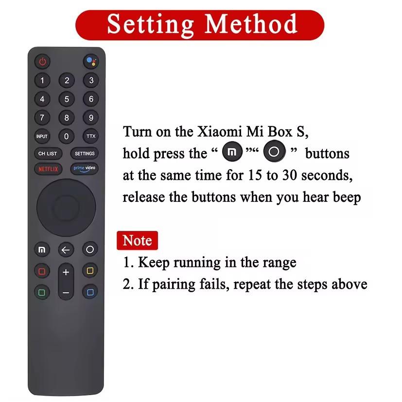 ExquisiteApplicable to Xiaomi Smart Home TV XMRM-010 Bluetooth Google Voice Remote Control Netflix International Edition