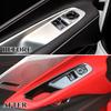 Carbon Fiber Style Window Lift Switch Panel Cover Trim for Chevy Corvette C8
