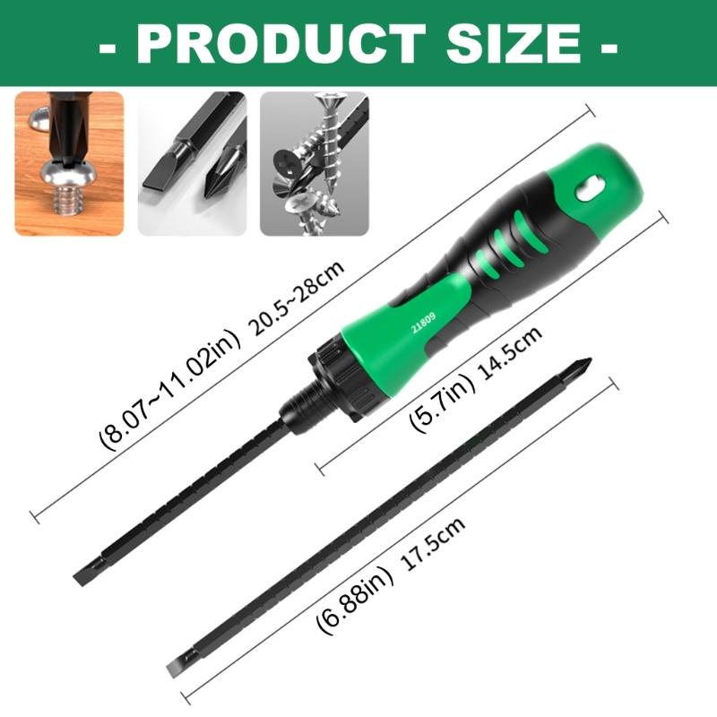 Precisions Ratchet Screwdriver Set, Telescopic Household Screwdriver Home Repair Tool Ratchet Screwdriver Kit