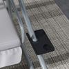 Three-Person Garden Swing Chair, with Adjustable Canopy - Light Grey