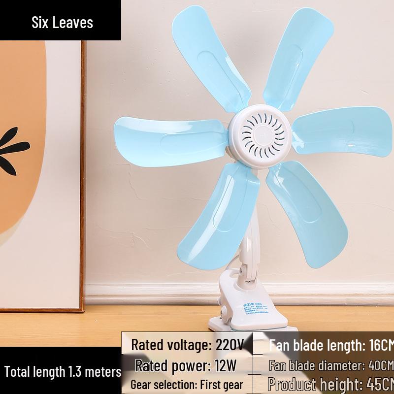 Compact Silent Clip Fan for Dorm and Bedroom