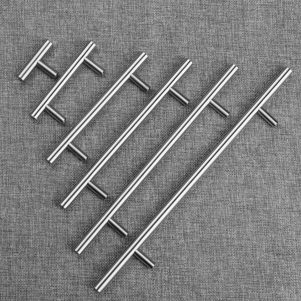 1pc Home Cupboard Furniture Component Cabinet Handles Drawer Stainless Steel  Knobs T-Bar Handle  Wardrobe Pulls Door Knobs