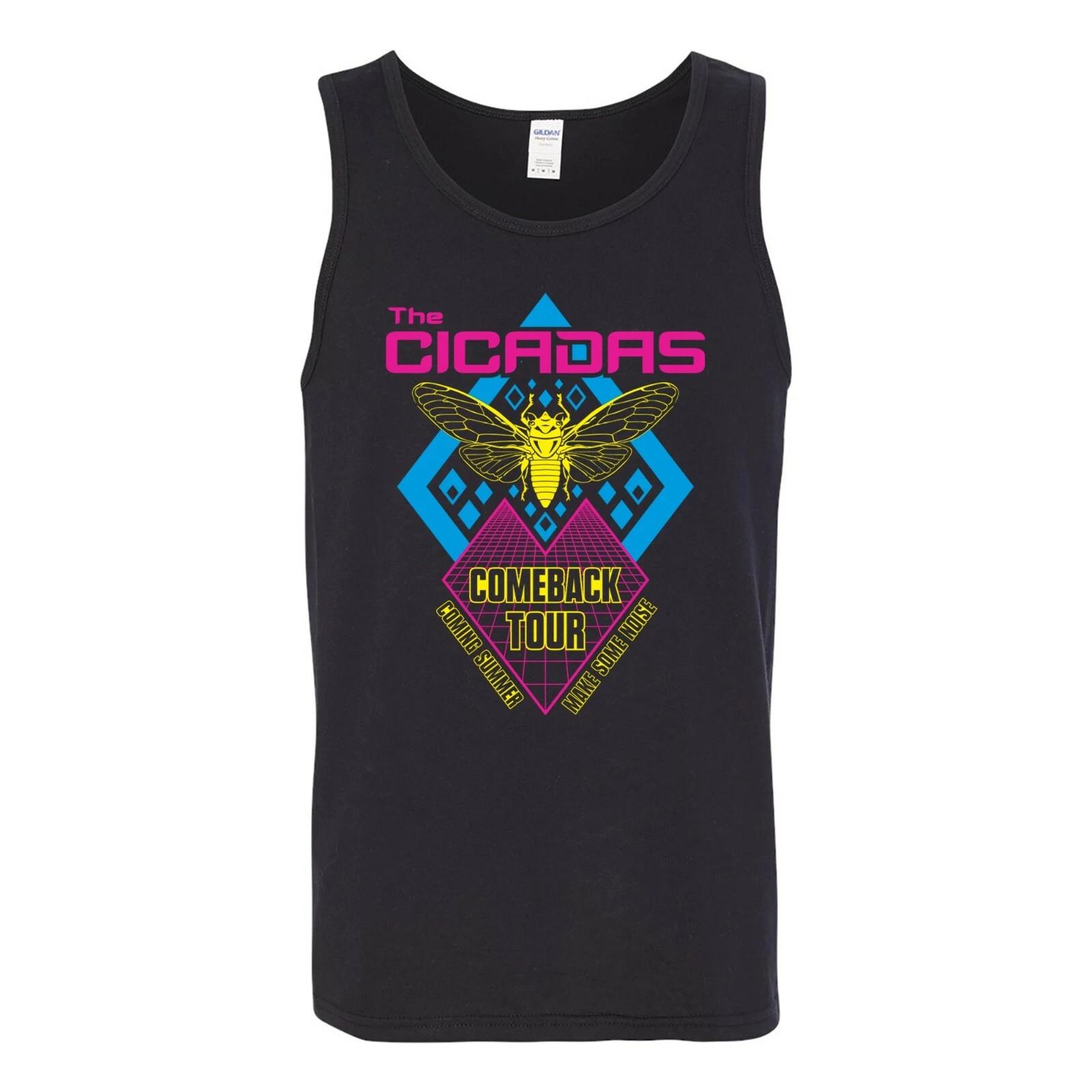 Cicadas Comeback Tour - Funny Parody Music Summer Tank Top M