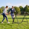 Adjustable Rebounder Net Kickback Target Goal for Teens Adults Training, Black