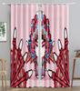 Chinese Animated Maid TraditionalOpera Blackout Window Panel Curtain Living Room Room Bedroom Bathroom Kicthen Door Cupboard Decor Hooks