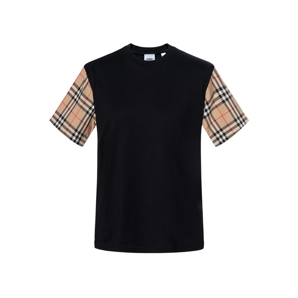 Burberry SS21 Drop Shoulder Sleeve T Shirt Women's Black 80430571