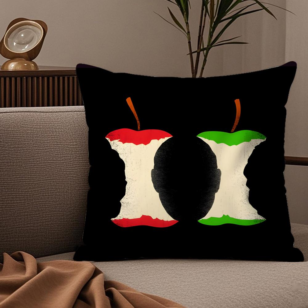 Fashing Realistic Musical Note Pattern Pillow Case Silky Elegant Comfort Sofa Bed Invisible Zipper
