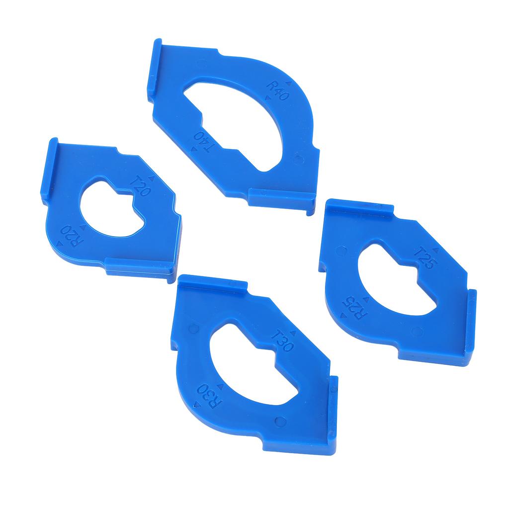 4Pcs Woodworking Round Corner Radius Template Plastic R20T20 R25T25 R30T30 R40T40 Quick Release