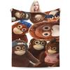 Sad Monkey Punch Blanket Soft Comfy  Throw Blanket Winter Adults Girls Outdoor Camping Bedspread