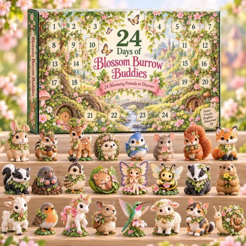 2026 Magic Animal Advent Calendar Acrylic Blind Box Collectible Ornament Christmas Gift