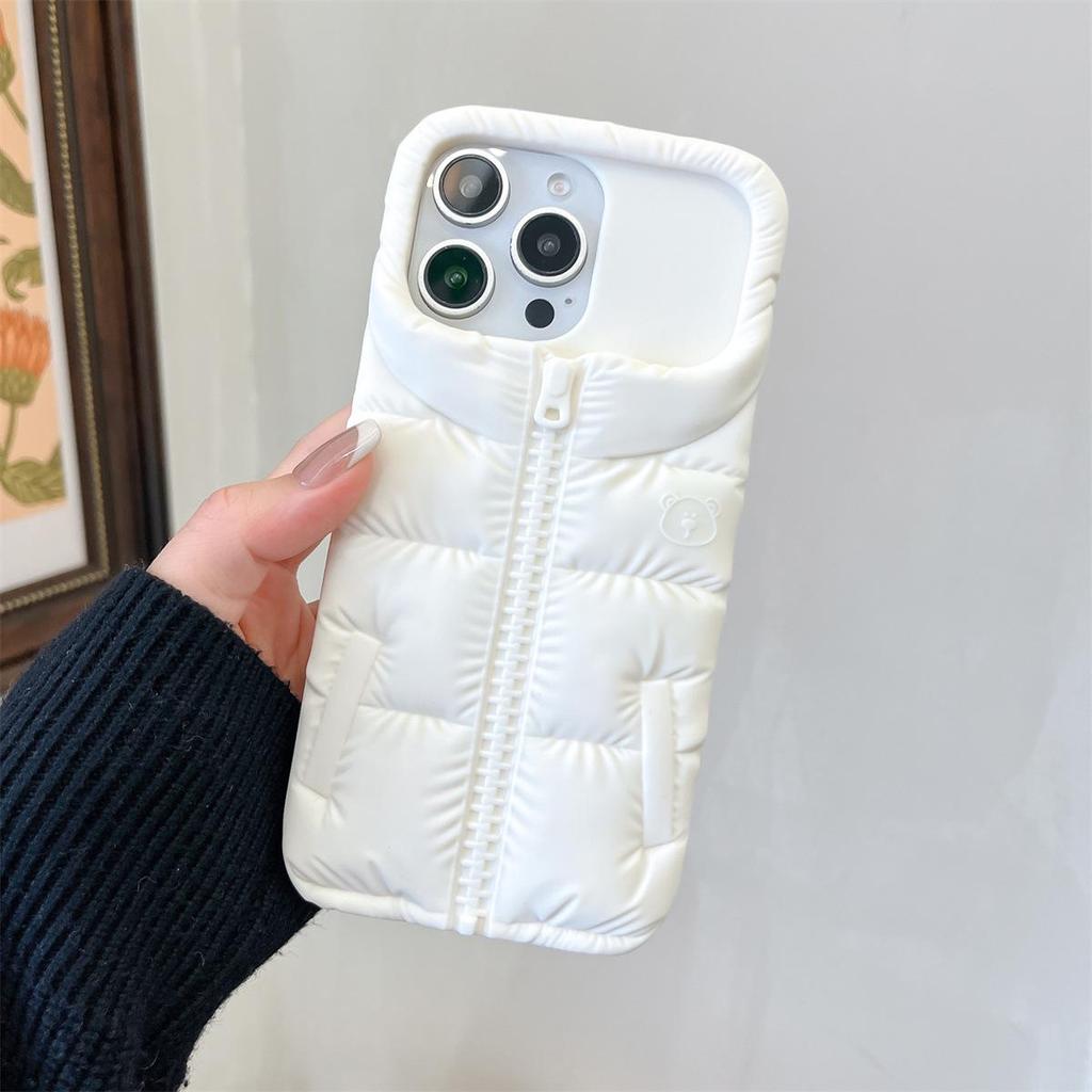 3D Cartoon Little Bear Anti-Fall Phone Case for iPhone 14/13/Apple PRO MAX