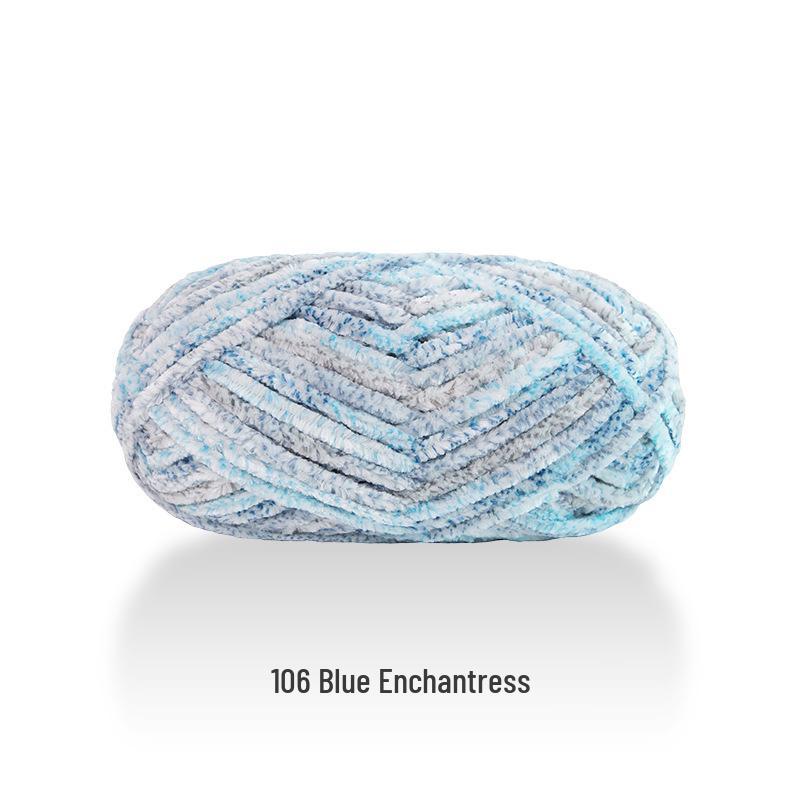 Jiate Snowball Chenille Yarn: Cozy, Thick, Fluffy Yarn for DIY Crochet, Gold Velvet Knit, Shoes, and Scarf Projects.