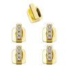 Bling Single Vertical Bar Tooth Grillz Hip Hop Rhinestone Decorative Teeth Cap for Night Club Outfit