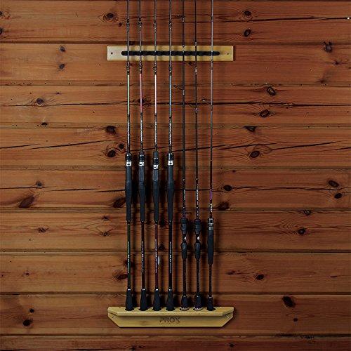 Prox PX9827 Bamboo Rod Stand, Wall Mounted, 7 Rods
