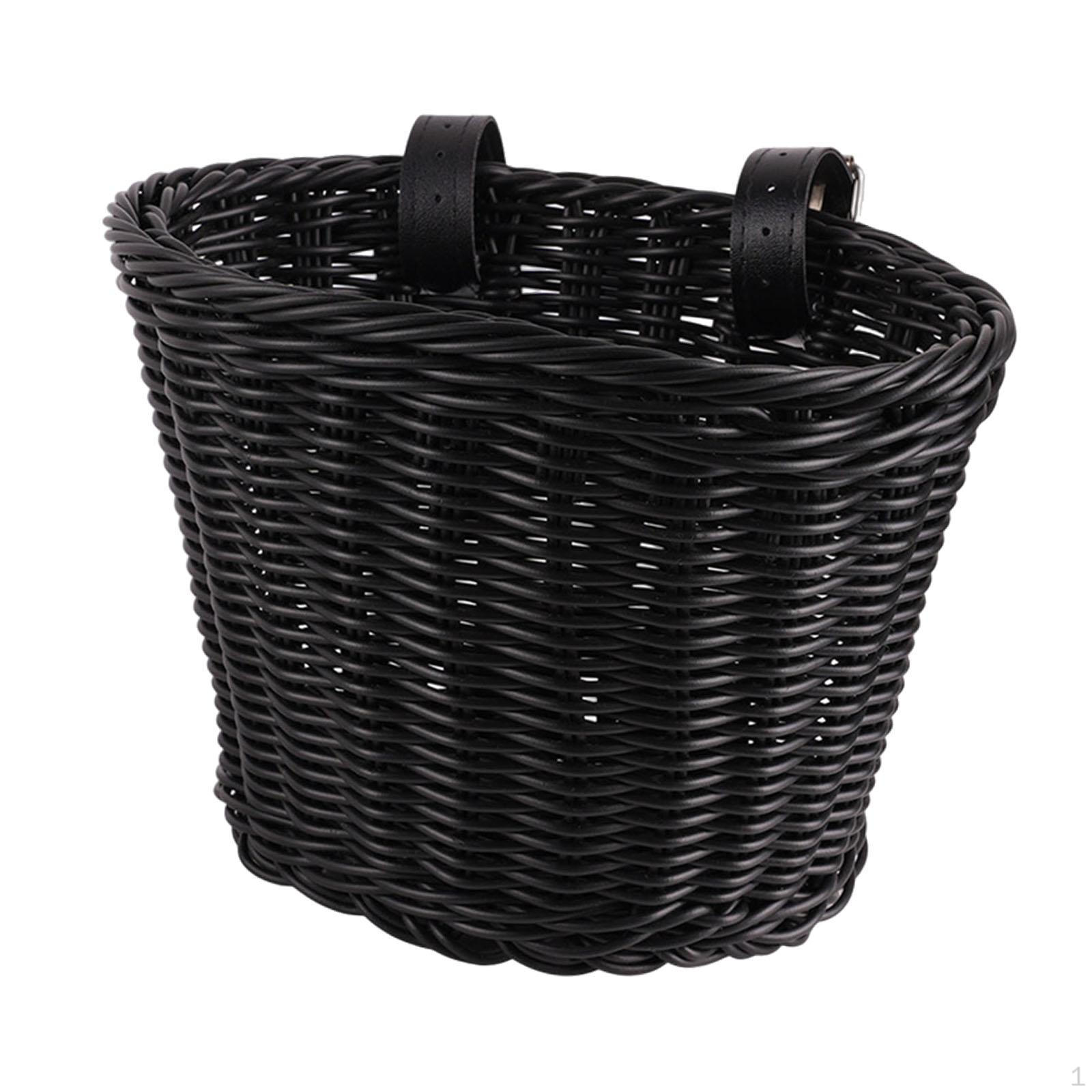 

Дитячий велосипедний кошик. Дитячий велосипед, який знімається, з регульованими ременями. Кермо. Велоспорт чорний