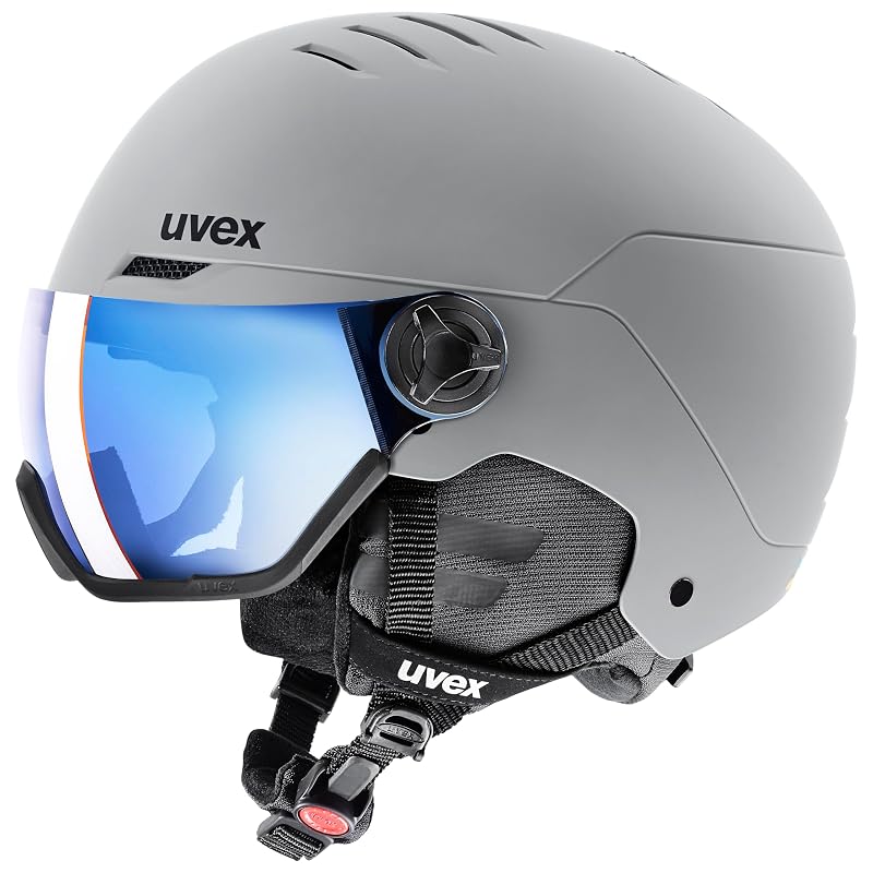 uvex (Uvex) Ski/Snowboard Helmet Wanted Visor with Visor, Anti-Fog, Glasses Compatible, Dial-Type, Unisex