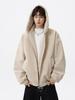 Men's Autumn/Winter American Style Eagle Fur Collar Cotton Jacket, Deconstructed Hooded Coat