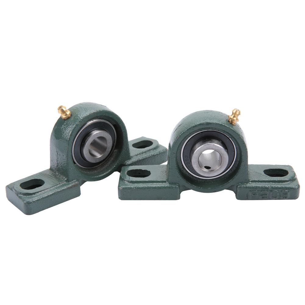 2pcs UCP202 Pillow Block Bearing Ball Mounted Bearing Cast Housing OD 40mm ID 15mm