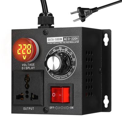 AC220V 5000W Bezstopniowy Regulator Napięcia Przenośny Zmienny Jednofazowy Regulator Napięcia Regulator Temperatury Prędkości Światła