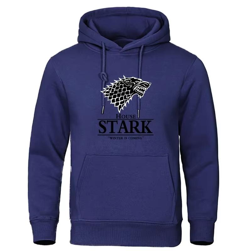 

2025House Stark men s printed hoodie hip-hop streetwear casual fashion spring and autumn fashion hooded hoodie 3XL