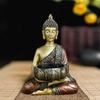 Resin Buddha Statue Candlestick Sculpture Creative Buddhist Candle Holder Home Decor for Bedroom, Living Room, and Study Desk