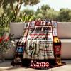 Baseball Passion Life Dreams Future Customizable Outdoor Blanket Personalized Text Durable Comfort Throw For Picnics Outdoor Travel And Camping Sofa