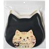 SHINKIGOSEI Cute Cat-Shaped Cutting Board Set of 2 Antibacterial Ag+ Made In Japan Dishwasher Safe Flexible Chopping Mat Black & Ivory