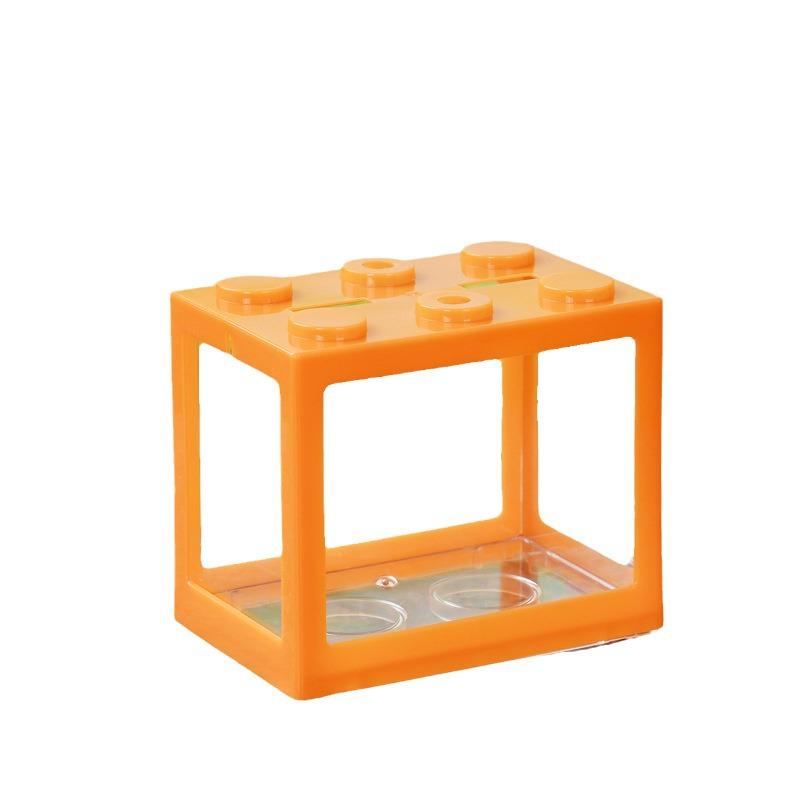 Transparent Desktop Aquarium: Fighting Fish, Jellyfish, Goldfish Tank with Street Stall Stand Design