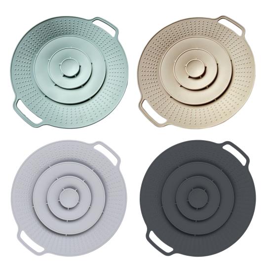Silicone Spill-proof Stopper Lid Heat Resistant Anti-splash Lid Kitchen Gas Cooktop Protect Utensil Boil Guard Reusable Pot Cover