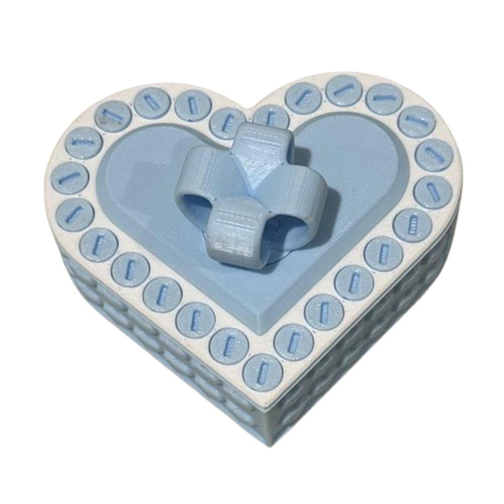 

Funny Prank Screw Box Heart Shaped 3 D Printed Box Interactive Game Puzzle Box Valentine s Day Style 6