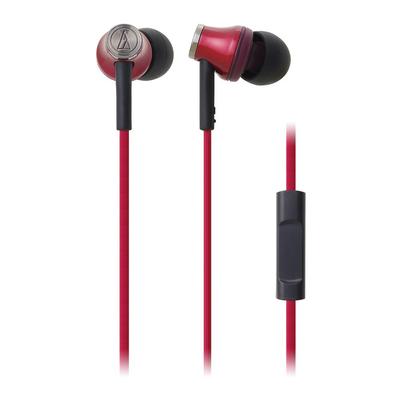 Audio Technica Earphones for Smartphones Red RD In-ear ATH-CK330iS