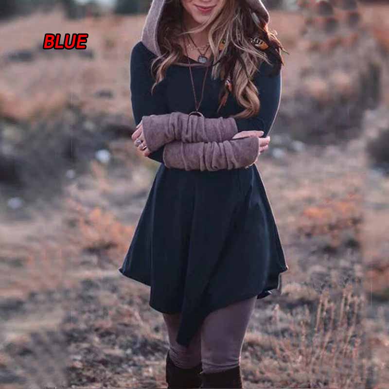 

Модное женское платье с капюшоном, длинными рукавами и перчатками, приталенное, с плиссированной юбкой, костюм для косплея XL