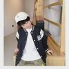 Veste de baseball automne/hiver pour garçon – Manteau de sport tendance pour enfants de taille moyenne et grande