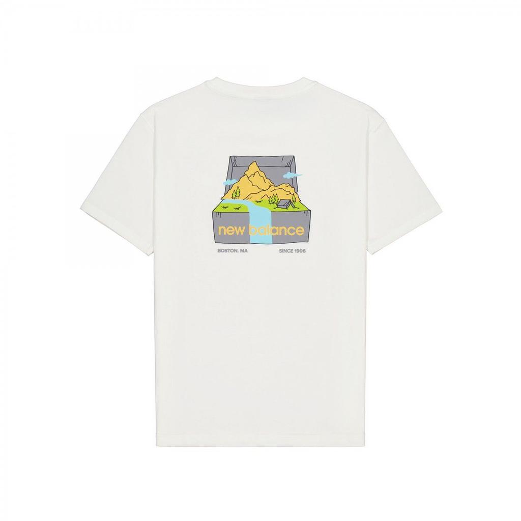 New Balance T Shirt Men's White AMT41364-CIC